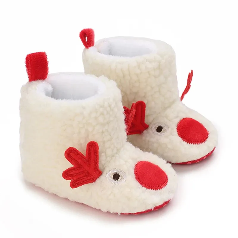 0-18M Newborn Baby Boys Fleece Winter Booties