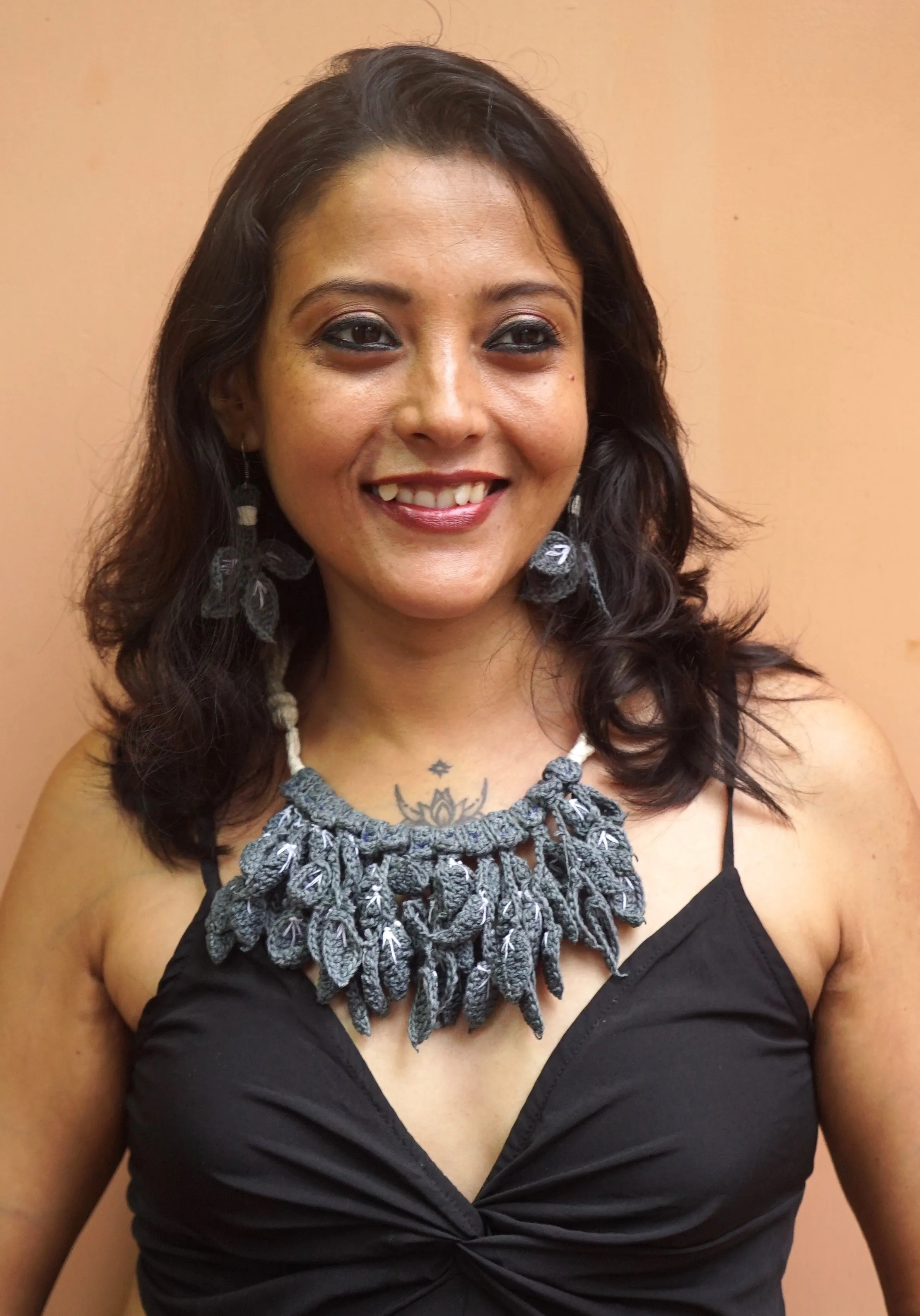 Aakanksha Crochet NNecklace & Earrings  set