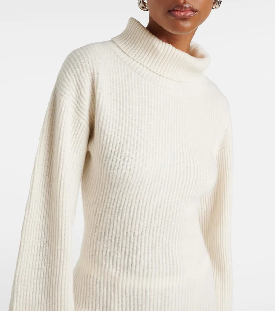 Aya Muse Cursa cashmere sweater dress and socks
