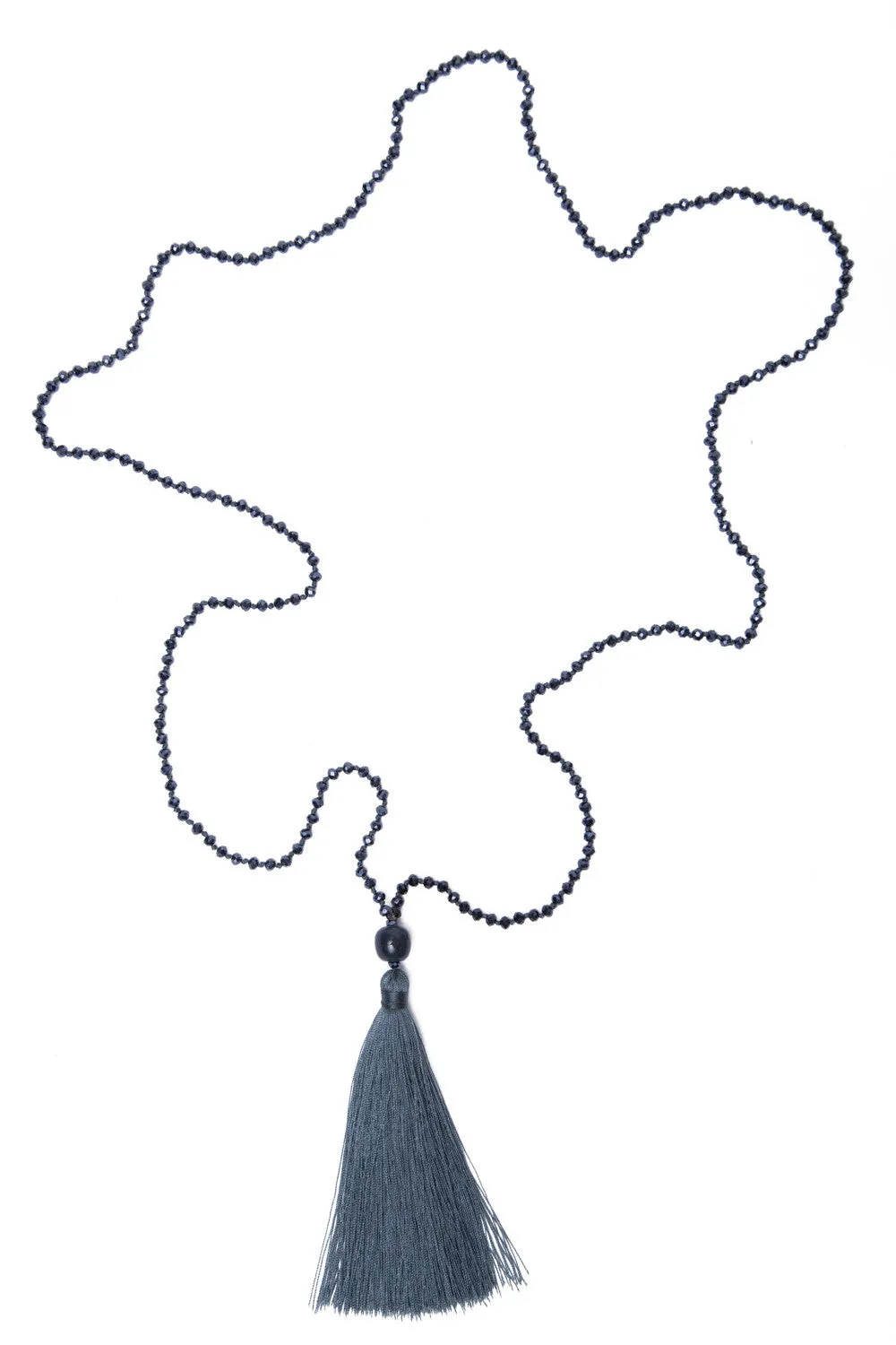 Bead Necklace (Dark Grey)