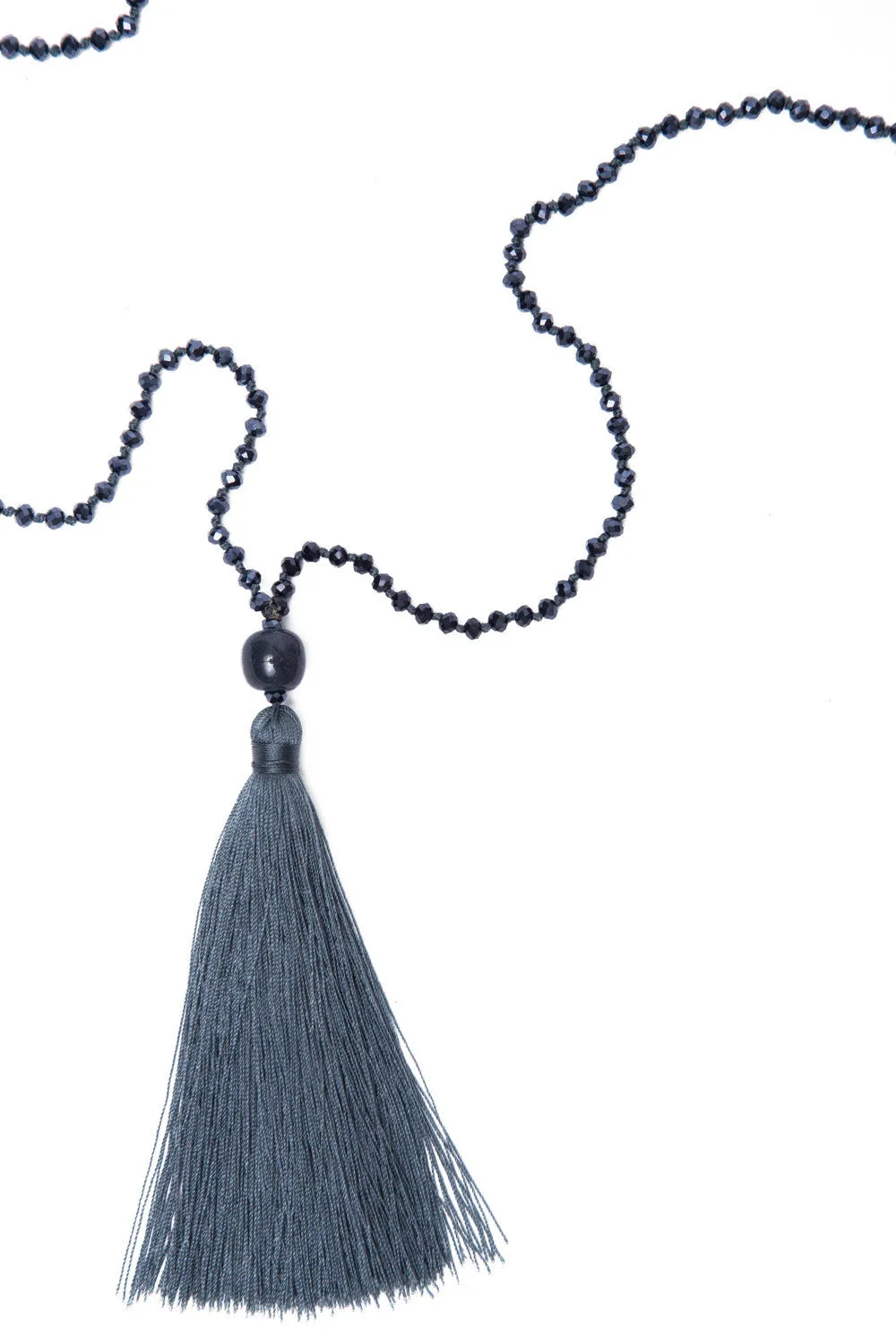 Bead Necklace (Dark Grey)