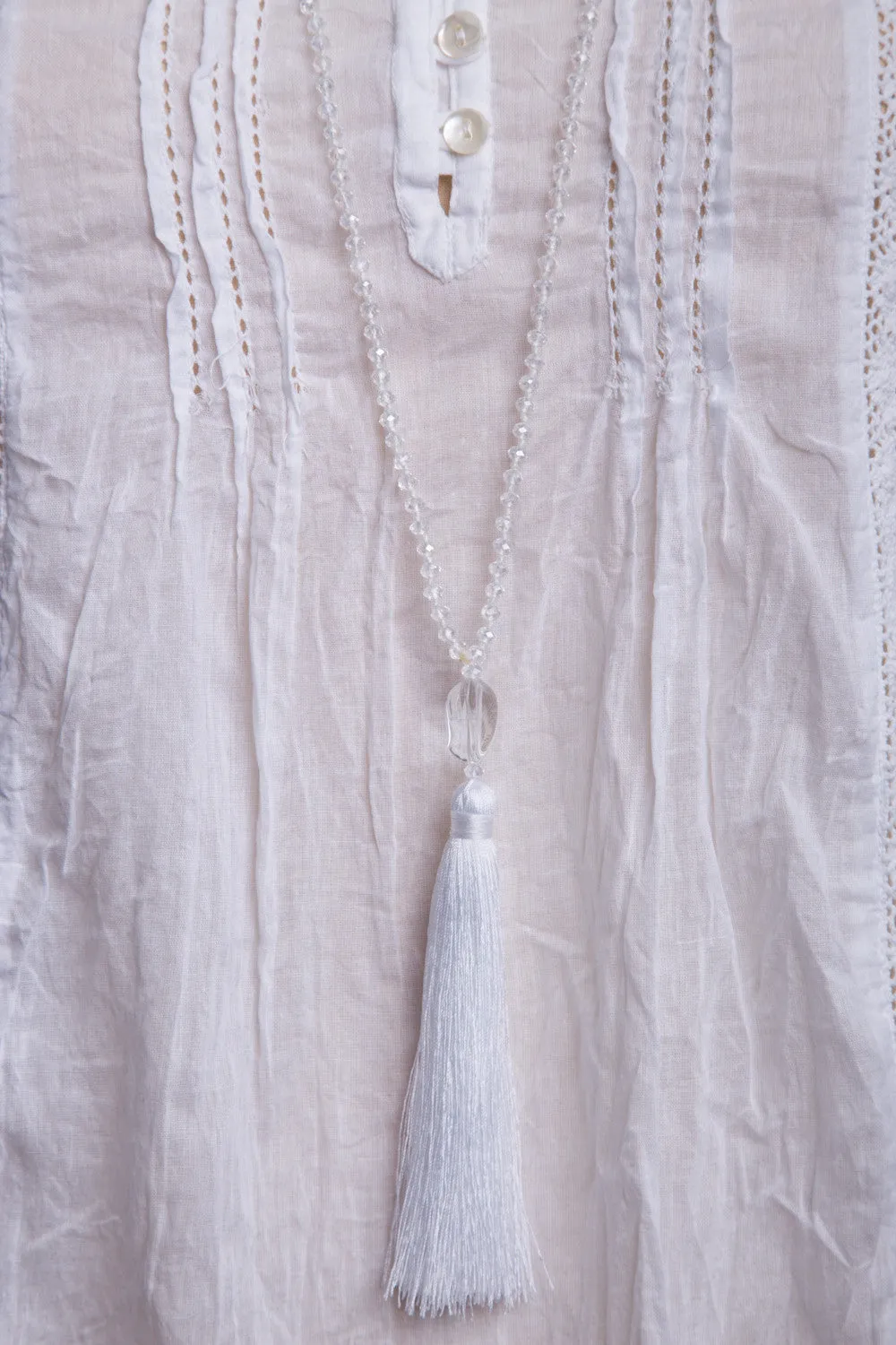 Bead Necklace (White)