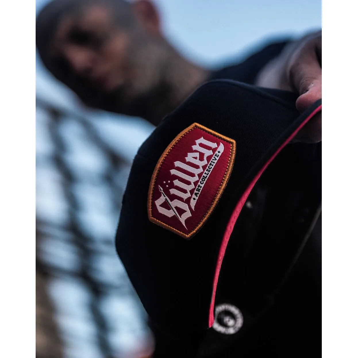 Blaq Letter Black Red Snapback Cap