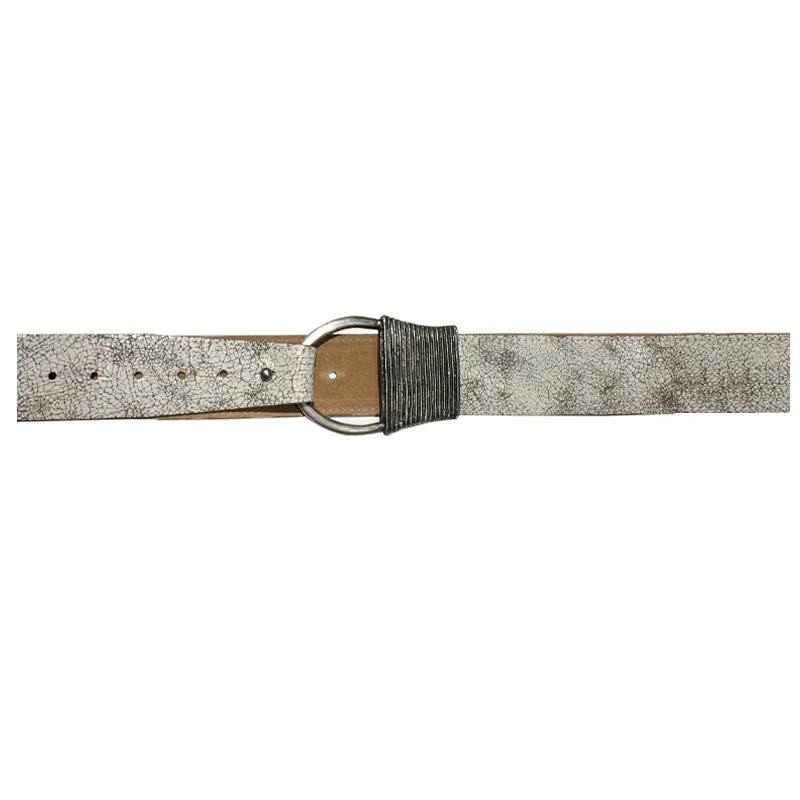 Cast Rope Belt - Crackle White