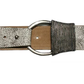 Cast Rope Belt - Crackle White