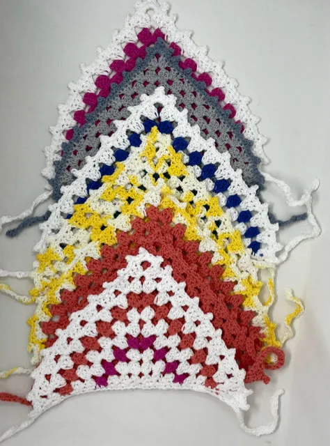 Child Cotton Crochet Bandana Scarf