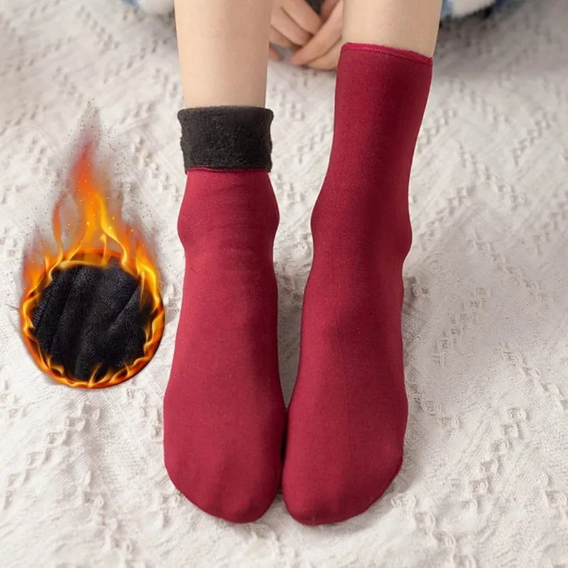Cuzcare Thermal Socks For Women Soft Cashmere Winter Accessories