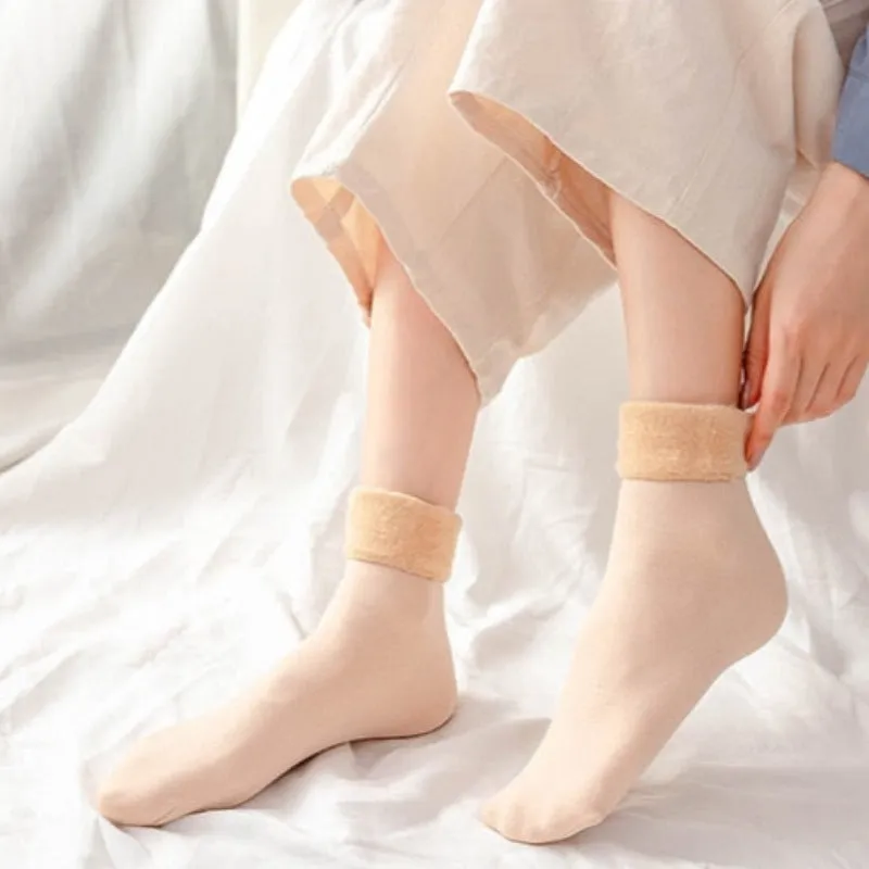 Cuzcare Thermal Socks For Women Soft Cashmere Winter Accessories