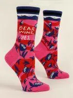 Dear Wine, Yes. Women's Crew Socks