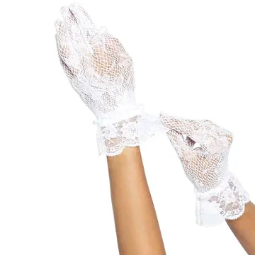 Floral Stretch Lace Gloves