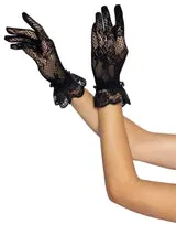 Floral Stretch Lace Gloves