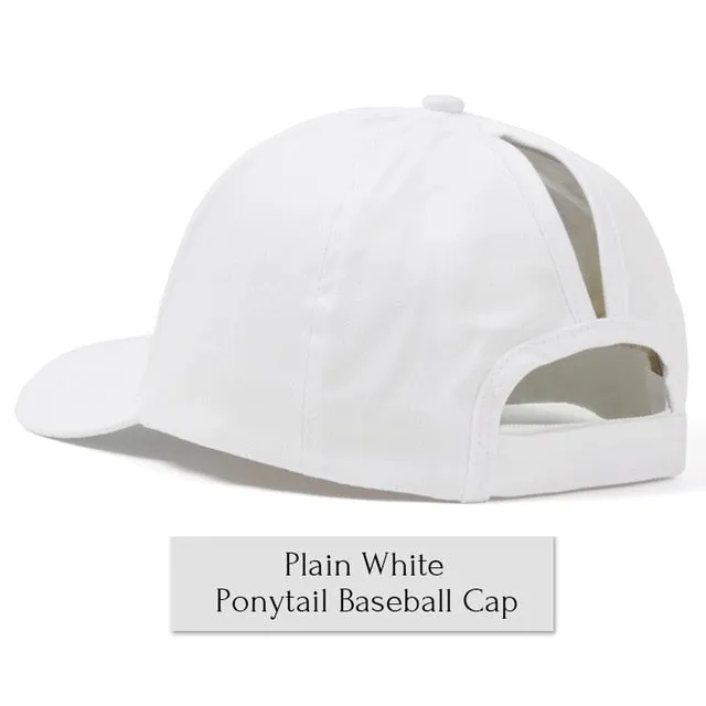 Glitter Ponytail Baseball Cap Women Snapback Summer