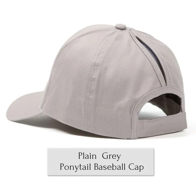 Glitter Ponytail Baseball Cap Women Snapback Summer