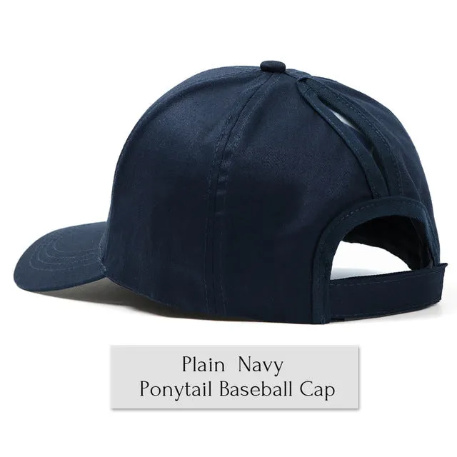 Glitter Ponytail Baseball Cap Women Snapback Summer