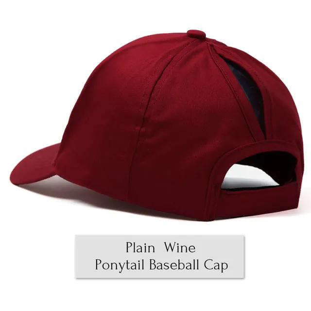 Glitter Ponytail Baseball Cap Women Snapback Summer