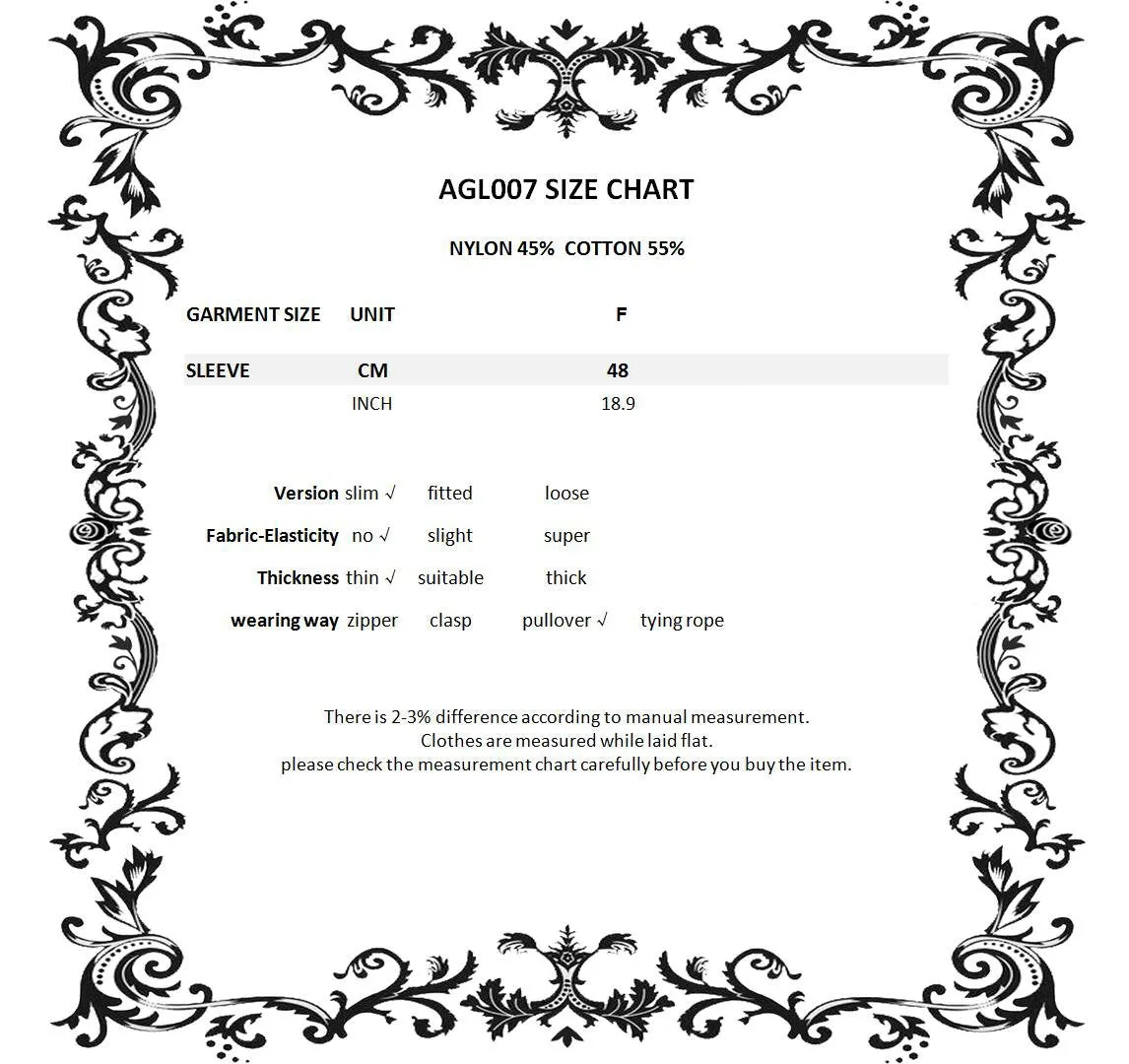 Gothic lace up lacey gloves AGL007