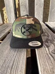 HOOEY O CLASSIC CAMO/BLACK 6P TRUCKER HAT