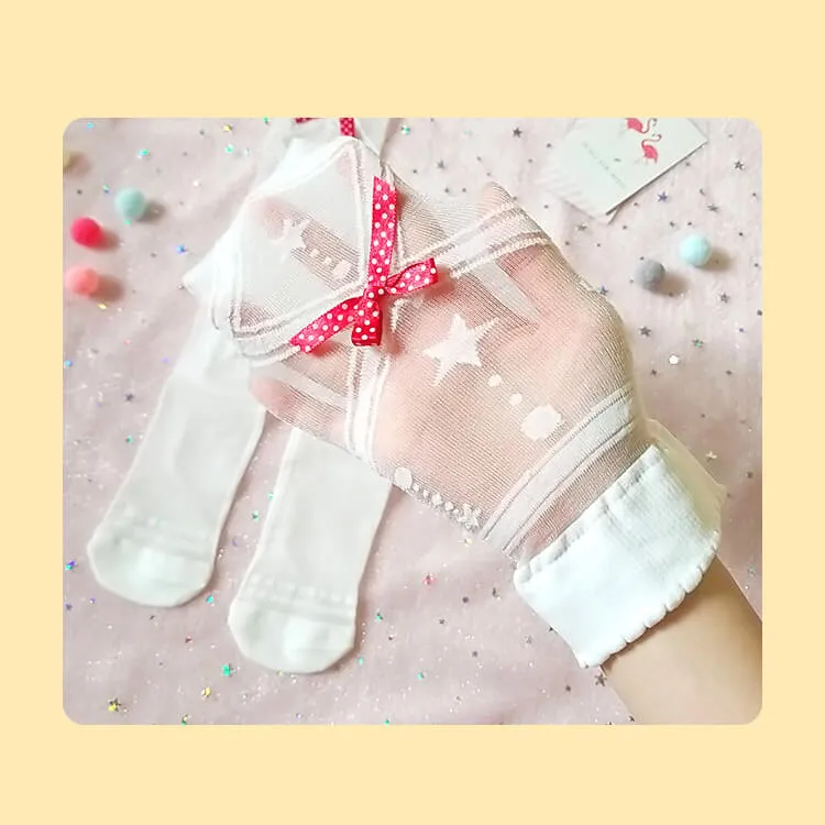 Intertwined Dream Bowknot Ribbon Knee Socks