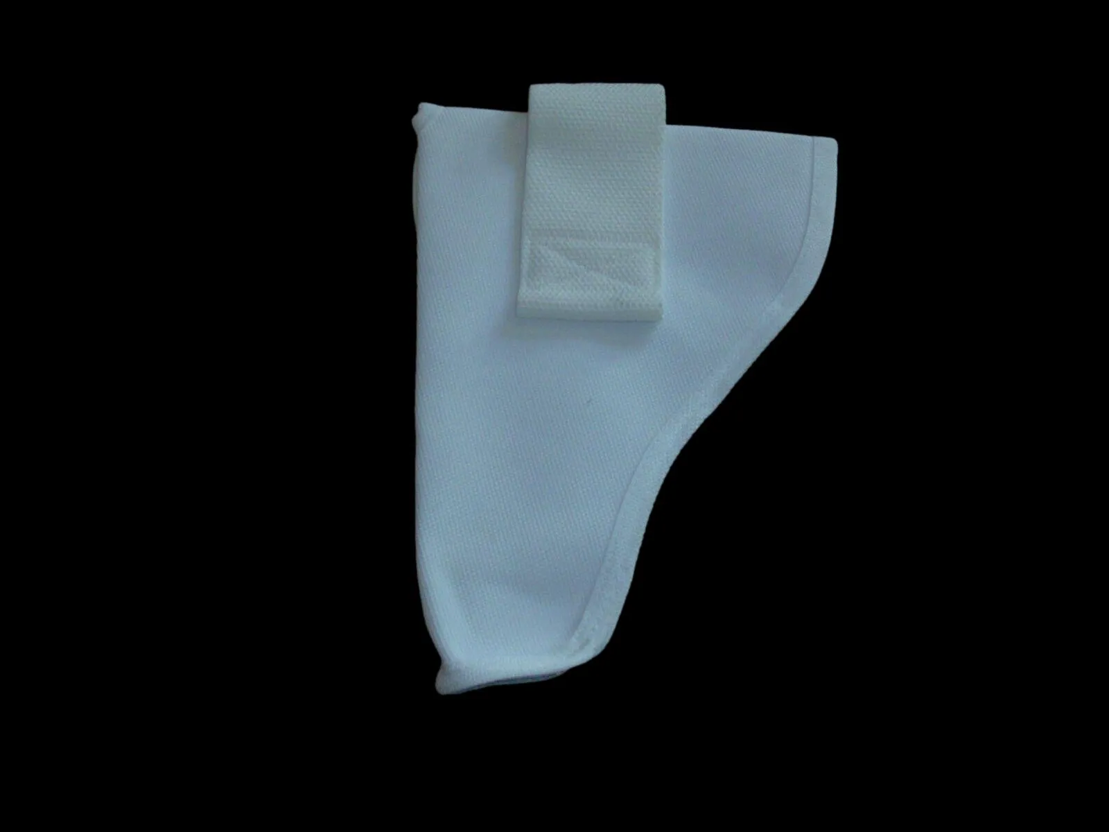 ITALIAN MILITARY POLICE PARADE WHITE BELT HOLSTER WITH CLIP POUCH NYLON