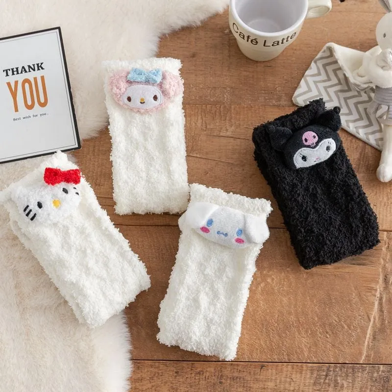 Kawaii Cinnamoroll Plush Mid-tube Socks