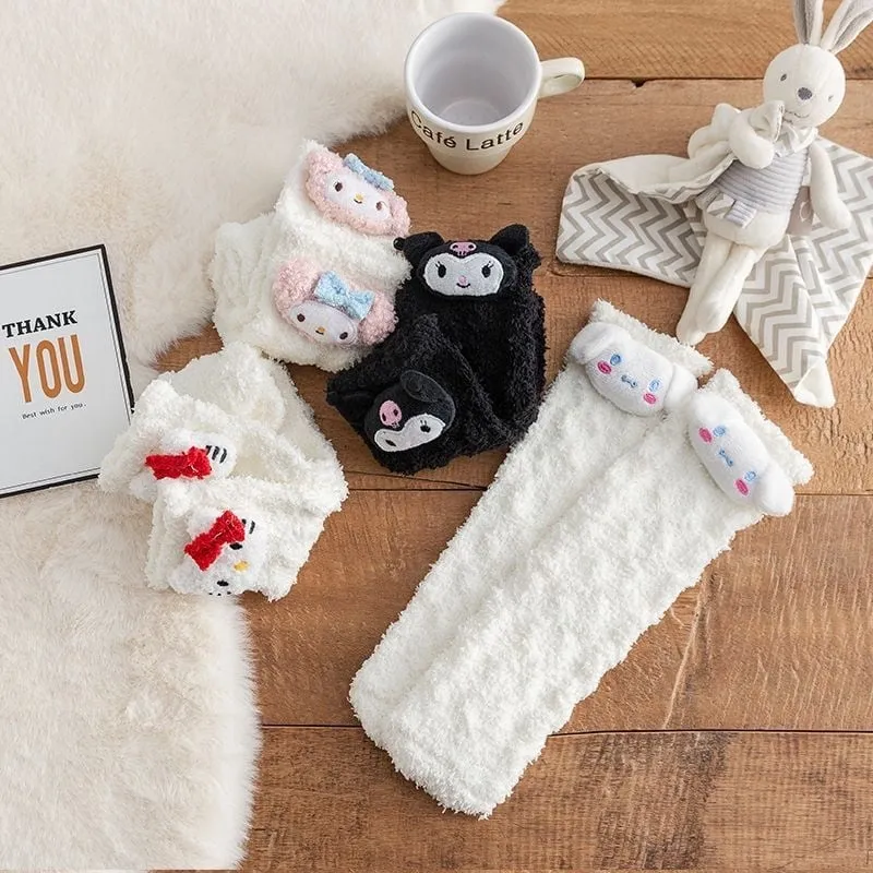 Kawaii Cinnamoroll Plush Mid-tube Socks