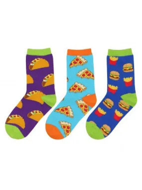 Kid's Yummy Food Socks 3 Pair Pack