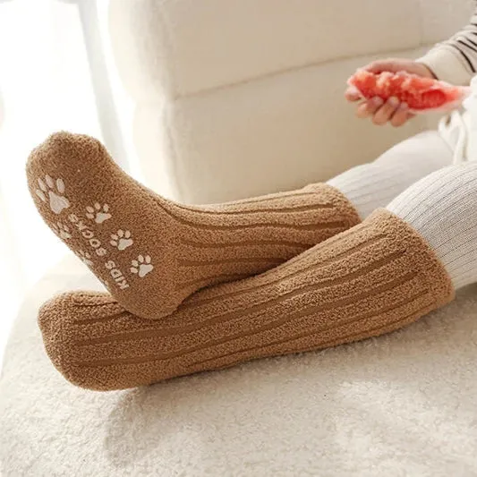 Non-slip Coral Fleece Thick Warm Winter Socks