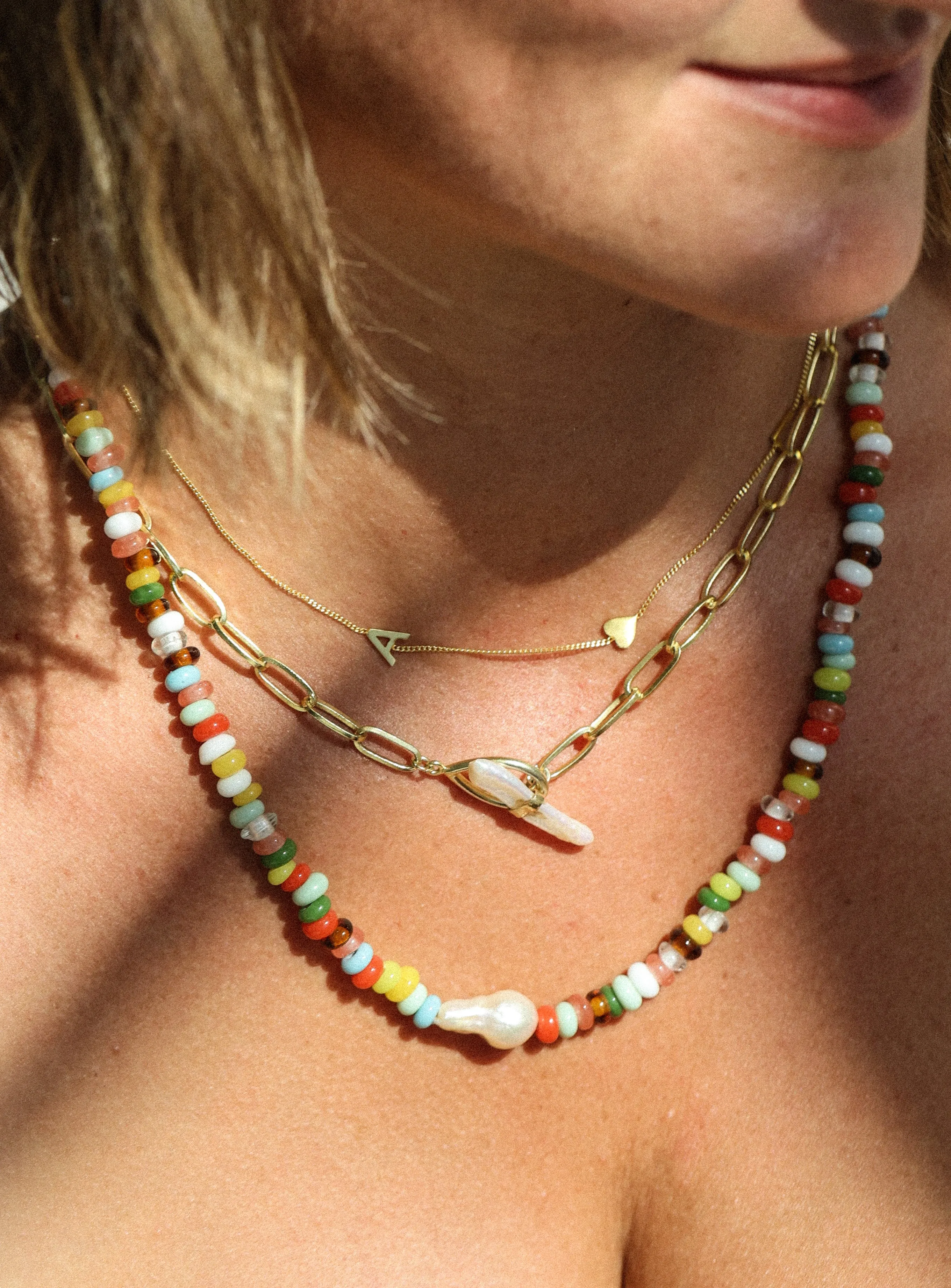 Rosie beaded necklace
