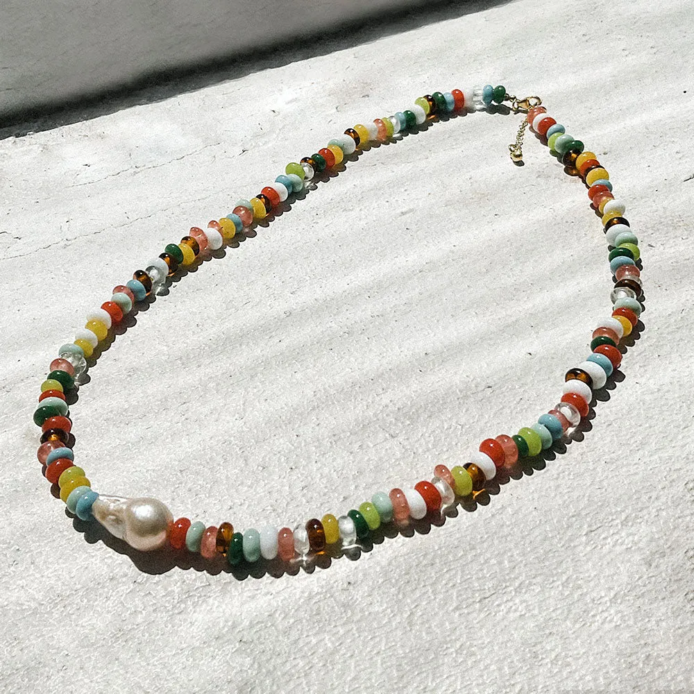 Rosie beaded necklace