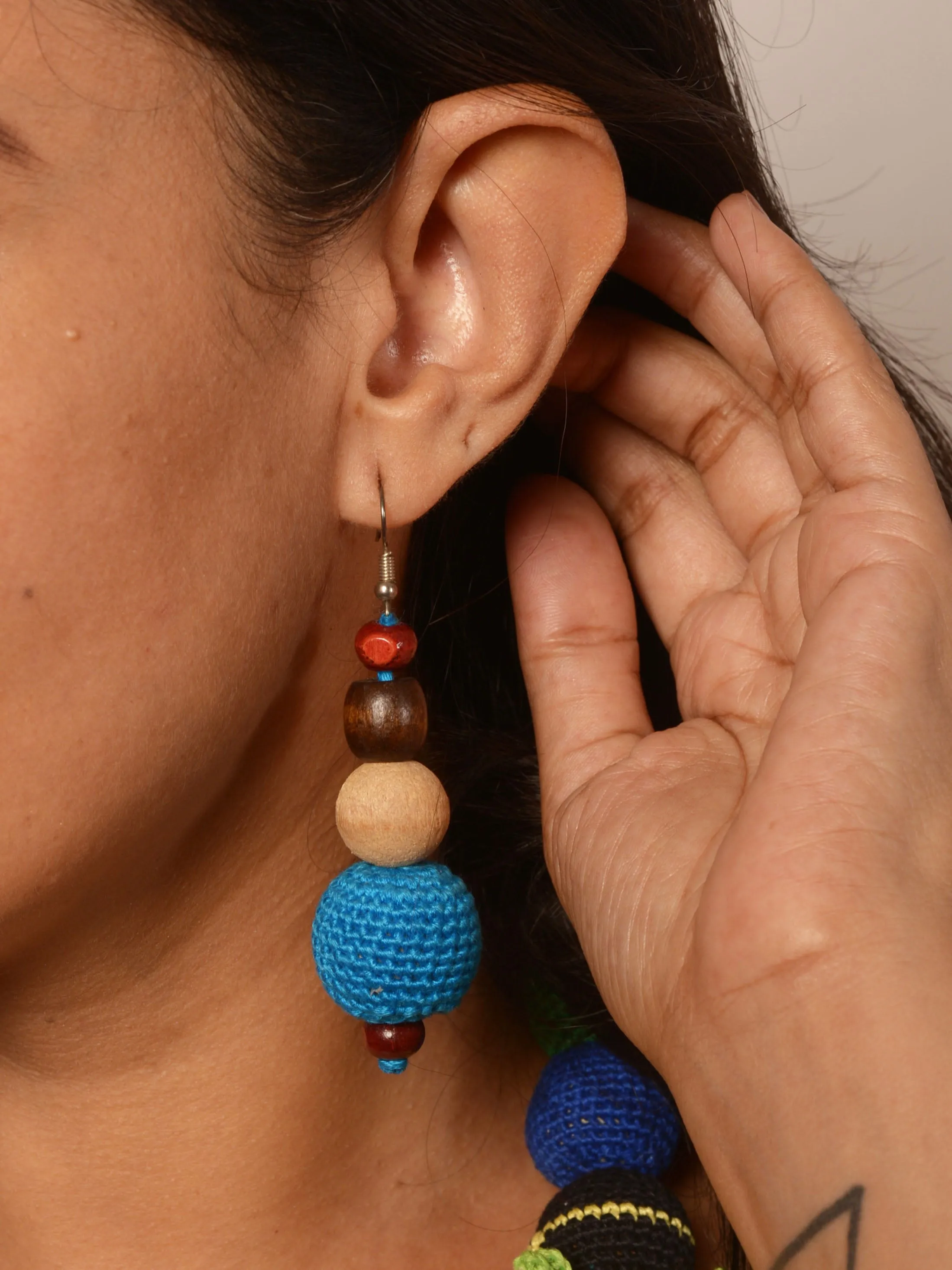 Samaira Crochet Necklace & Earrings  set