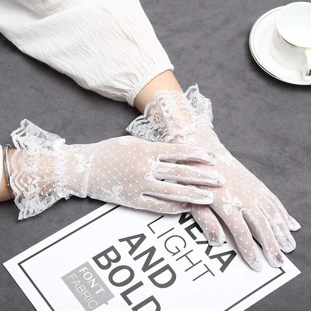 Sexy Women Lady Lace Gloves