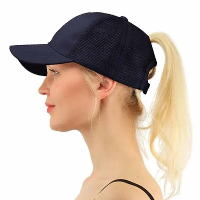 Summer Women  Mesh Cap Ponytail Baseball Caps