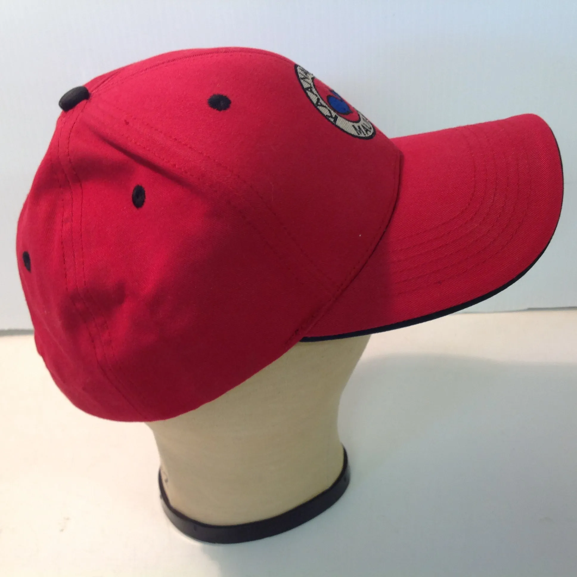 Vintage Texace Professional 98 Kaanapali Golf Course Maui Hawaii Souvenir Red Baseball Cap