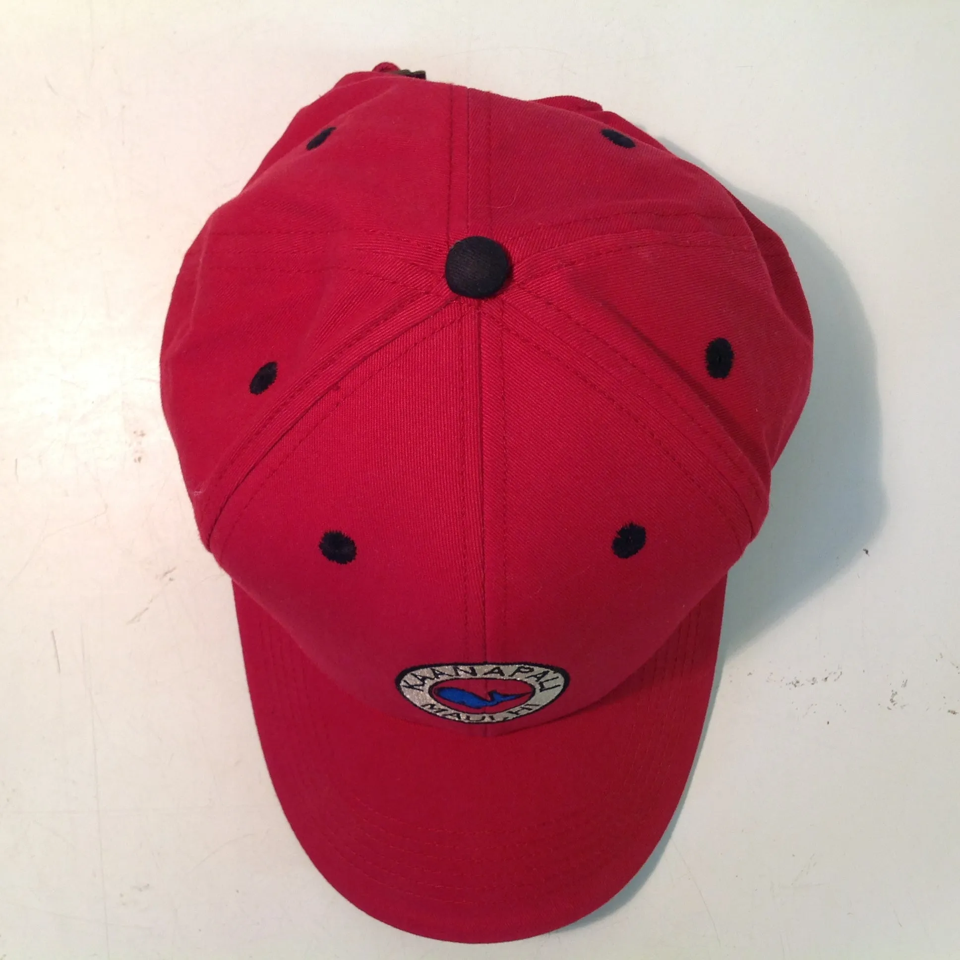 Vintage Texace Professional 98 Kaanapali Golf Course Maui Hawaii Souvenir Red Baseball Cap